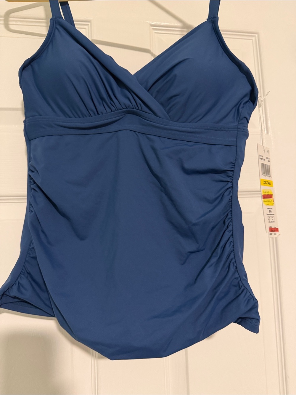 Anne Cole Deep Blue Surplice One-Piece Swimsuit Top